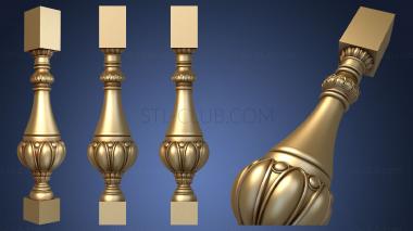 3D model Pear-shaped baluster (STL)